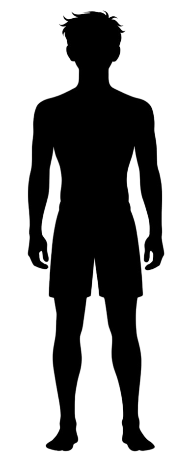 Luca silhouette front